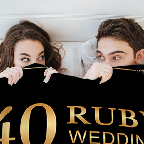 Golden Wedding Anniversary Blanket A Perfect Gift for Your Parents